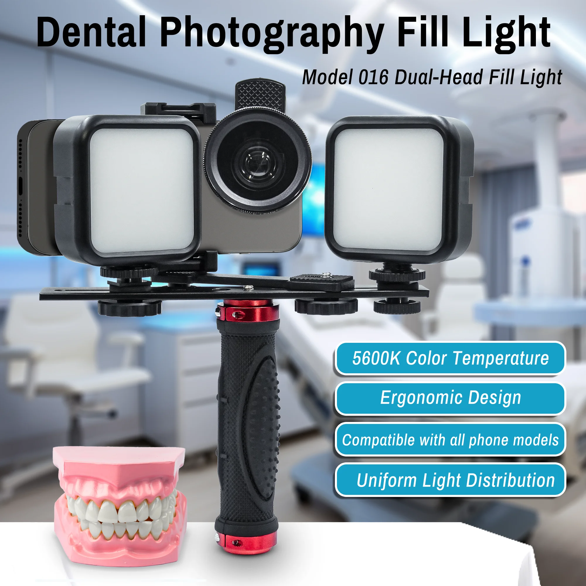 Bluetooth Dental Flash Light Photography Equipment Dentistry LED Oral Filling Light for Dentist Lighting Dental Fill light