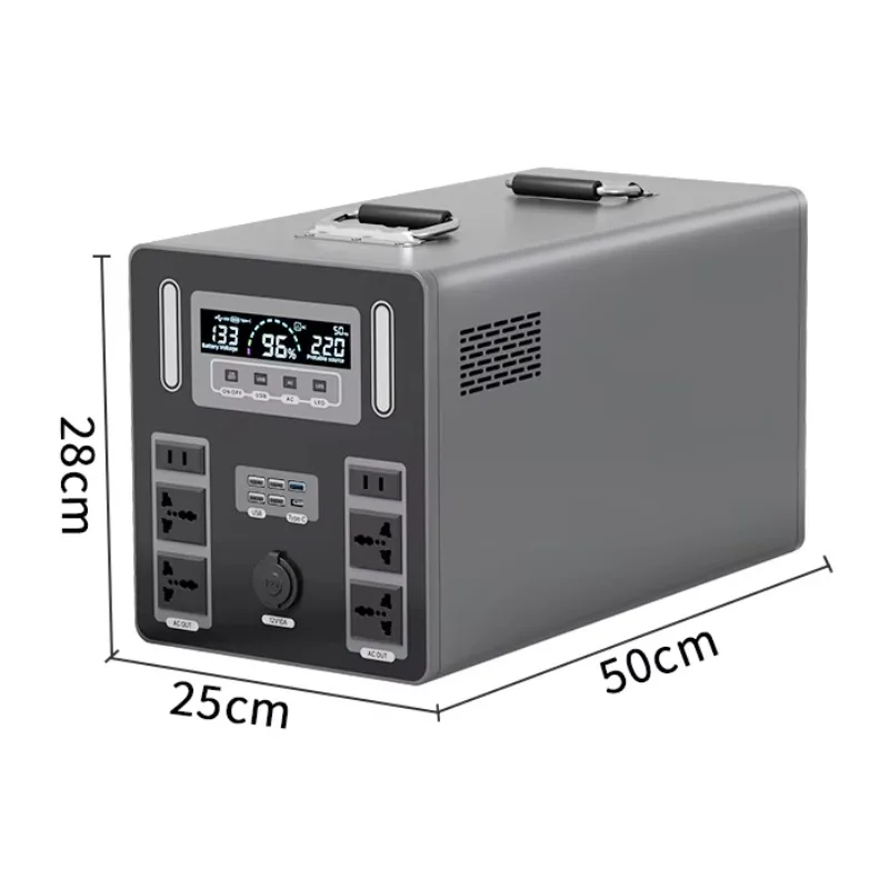 1500W 3000W Portable Solar Generator Home Camping Emergency Power Supply UPS Fast Charging Portable Power Station