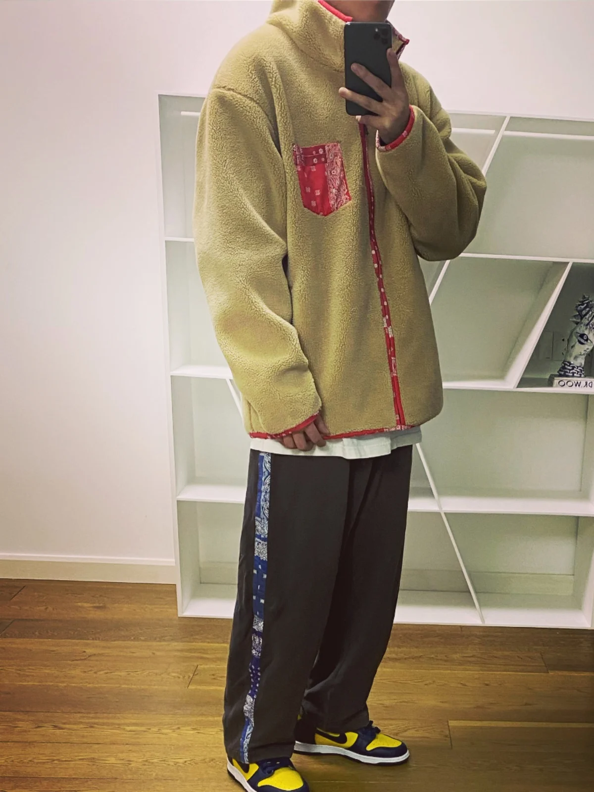 

Кардиган-жакет BTTJOB из плотной овечьей шерсти с узором «Кауэр», красный, цвета «орех», модный городской зимний, с длинными рукавами, приталенный крой