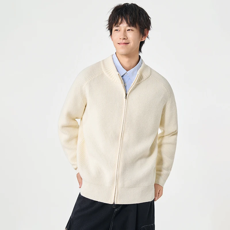 New Autumn Winter Men's Outdoor Sports Casual Sweater Cardigan Comfortable Versatile Breathable and Cold Resistant Warm Jacket