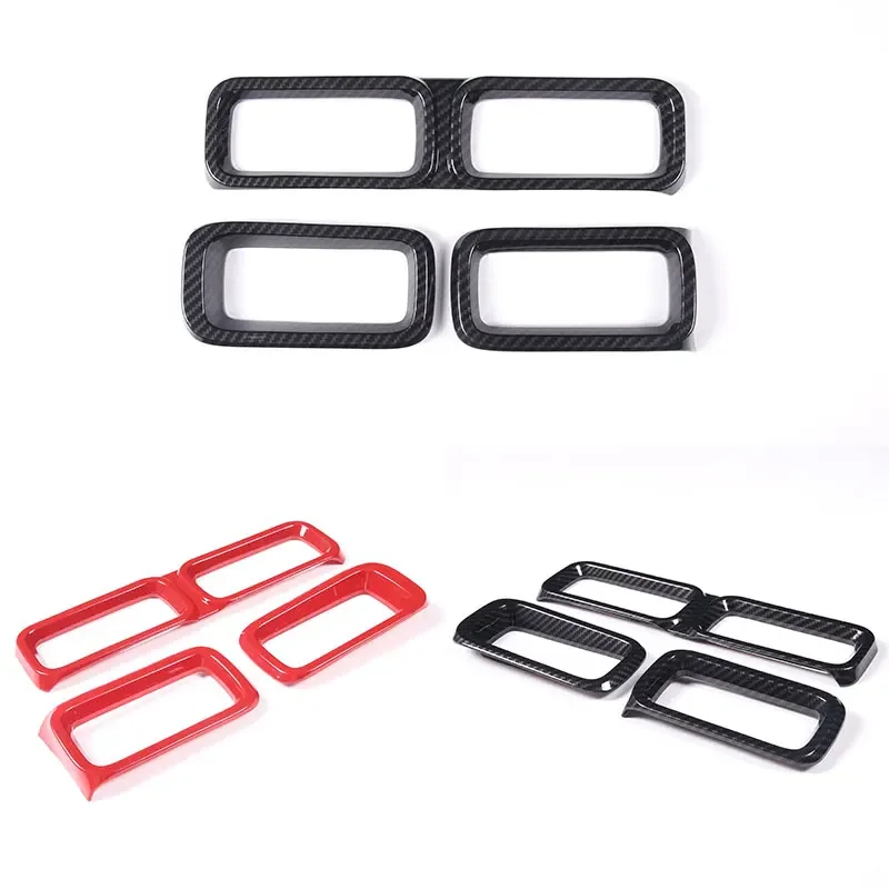 For Ford Maverick 2022-24 ABS Carbon Fiber  Car Central Control Air Conditioning Outlet Frame Cover Trim Sticker Car Accessories