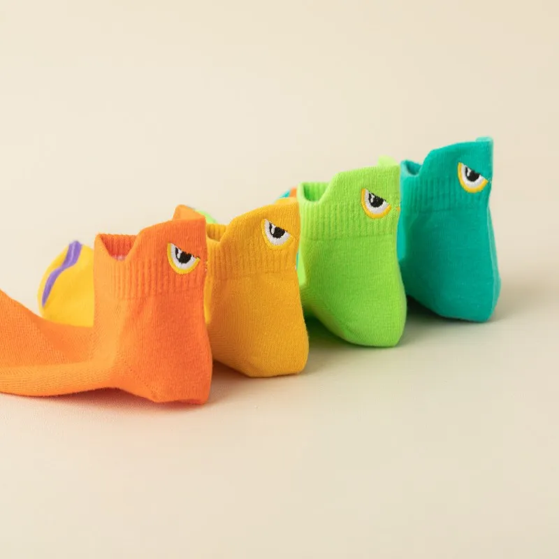 1/5/10 คู่ถุงเท้าสั้นข้อเท้าถุงเท้าเรือ Breathable Casual กีฬาผู้หญิงฤดูร้อนบาง Low-Cut ถุงเท้าชาย