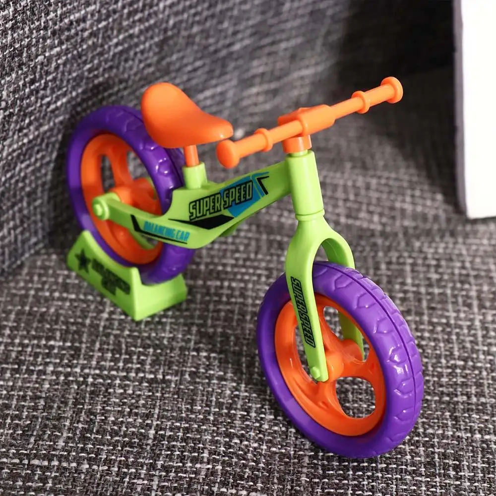Plastics Assembled Balance Car Ornaments Balance Car Radish Bike Radish Mini Bike Assembled Mini Movable and Sliding Bicycles