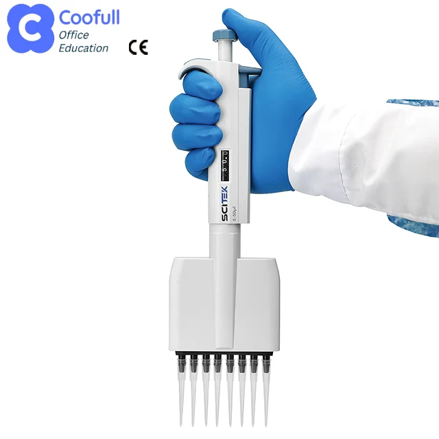 

Восьмиканальная механическая пипетка с регулируемым объемом