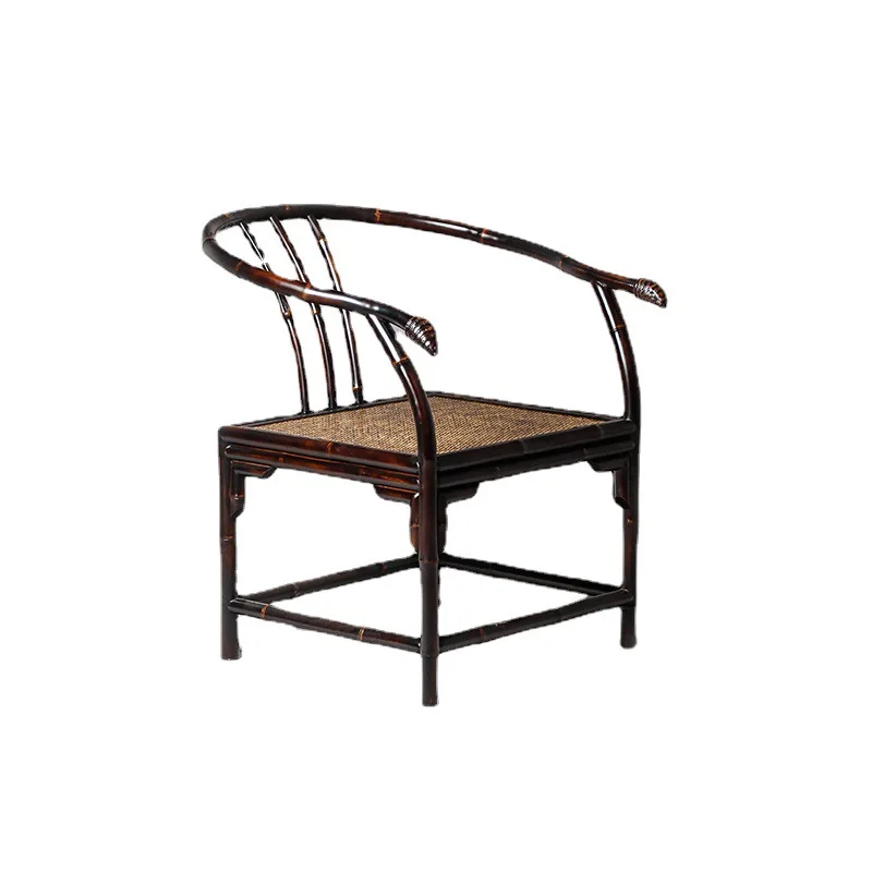 Furniture Armchair Antique Chinese Leisure Chair Classical Tea Set Back Guest Chair