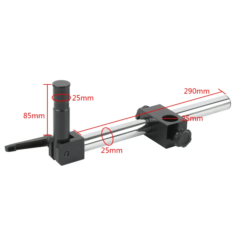 Dia Diameter 25mm Multi-axis Adjustable Metal Arm Adjustable Metal Arm Support For Industry Stereo Zoom Microscope Camera