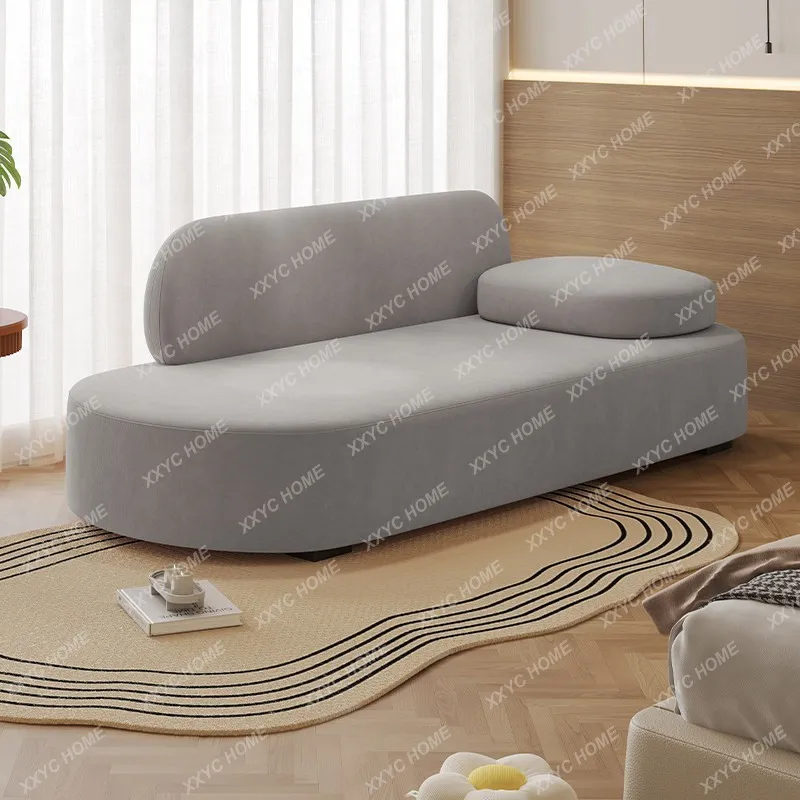Small apartment living room balcony concubine sofa modern simple fabric hotel homestay single recliner