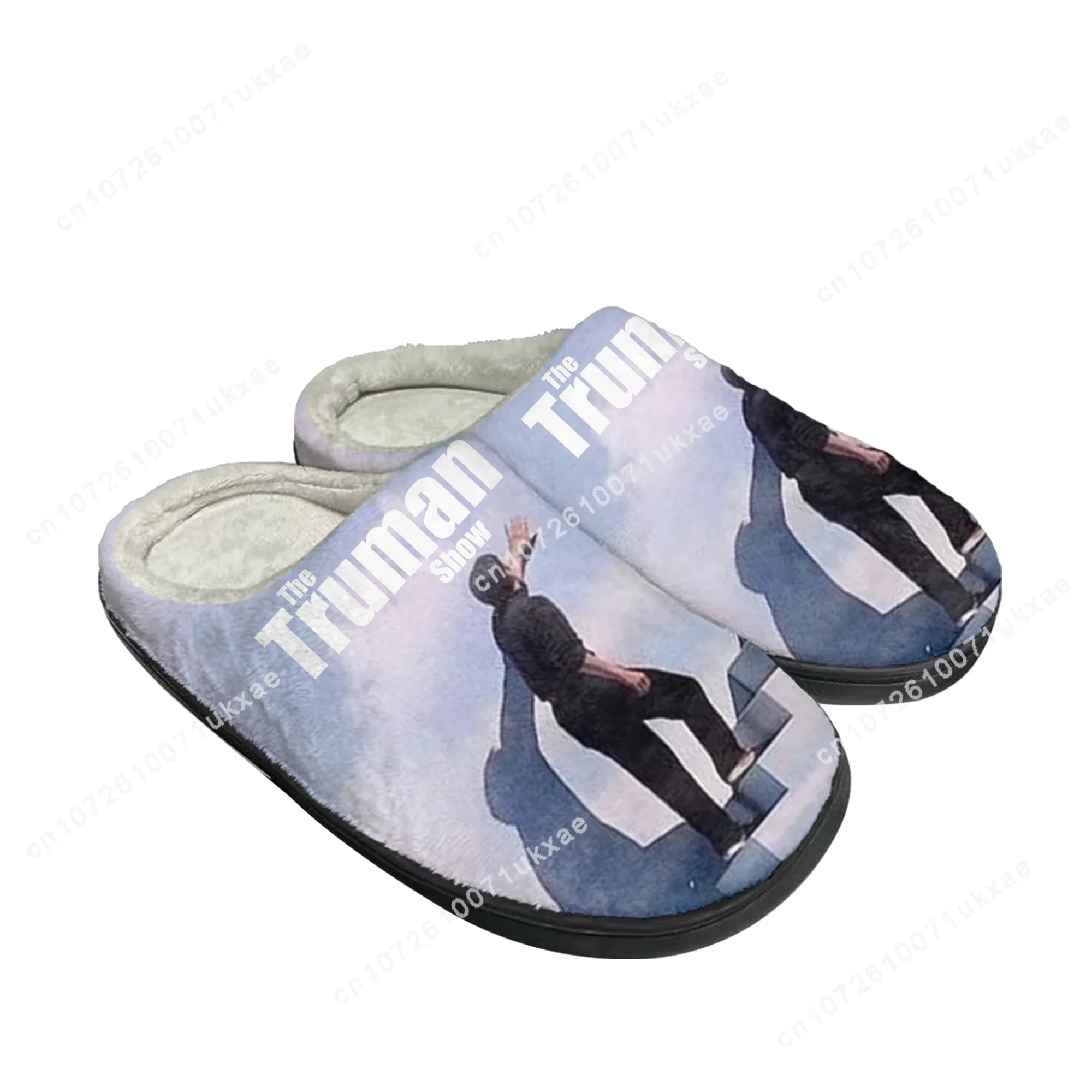 Truman show sandal katun pria wanita, sepatu sandal termal, sepatu hangat, sepatu kasual, kamar tidur, mewah, Jim Carrey, pria dan wanita