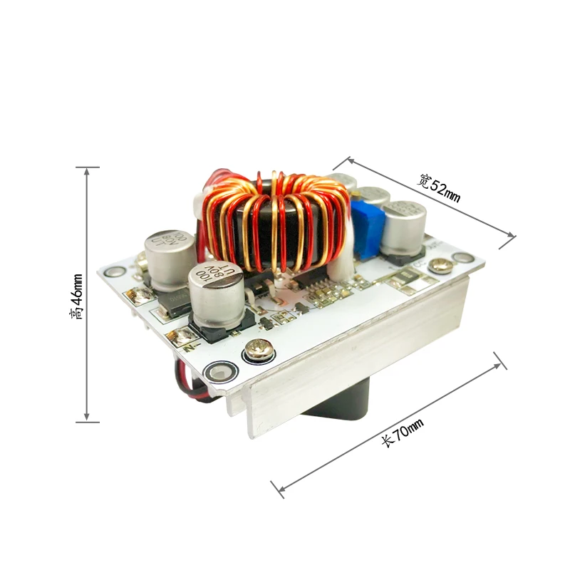 Placa de circuito pcb de alumínio DC-DC8A, tensão dupla face, módulo de alimentação ajustável, núcleo de metal, produto pcba fabricado