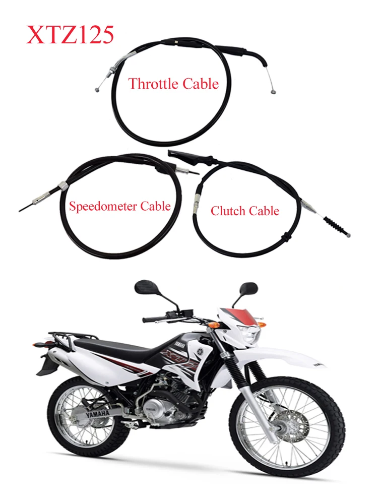 دراجة نارية خنق/القابض/كابل عداد السرعة ل Jianshe ياماها XTZ125 JYM125 أجزاء الدراجة الترابية XTZ JYM 125 كابل تحكم موتوكروس