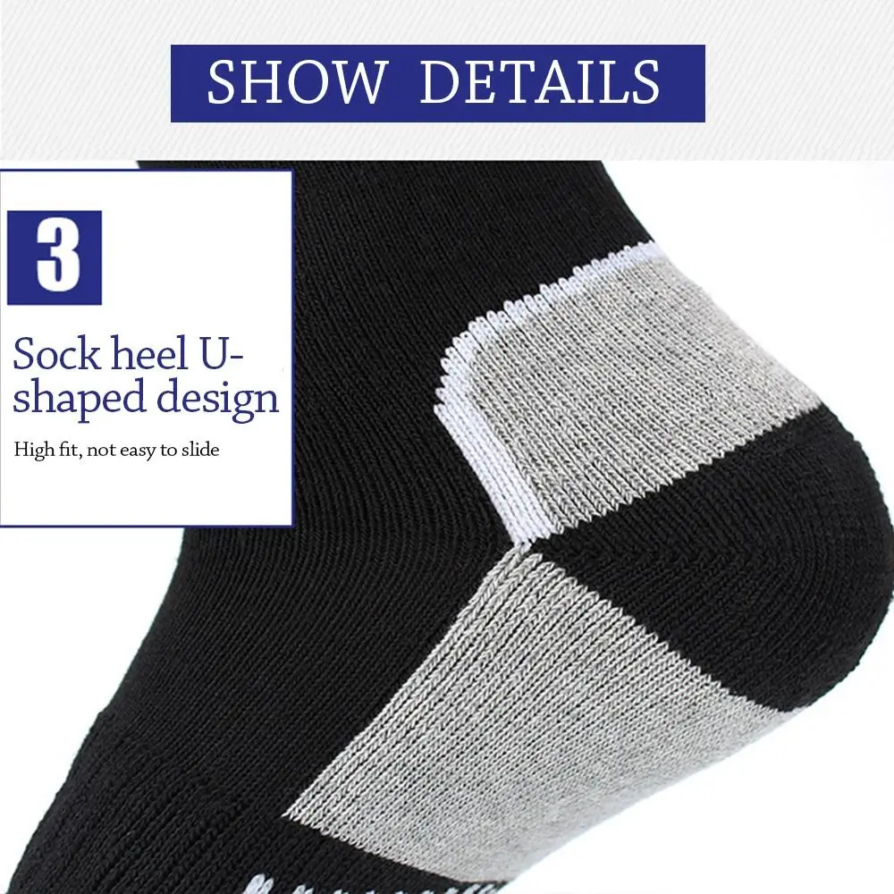 Ki Socks Thick Cotton Sports Snowboard Cycling Skiing Soccer Socks Men Women Kids Moisture Absorption High Elastic Thermal Socks