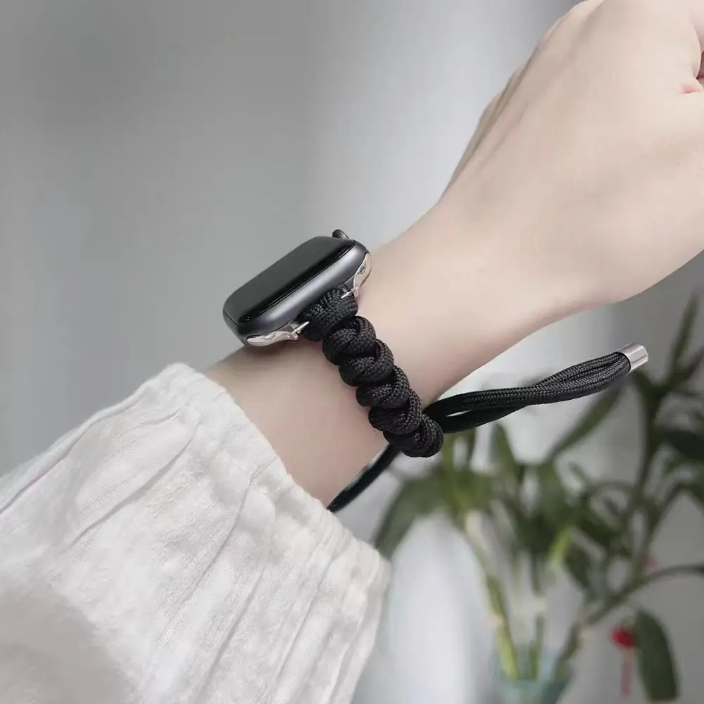 Outdoor-Seilband für Apple Watch-Armband Damen Ultra 11/10/9/8/7/6/5 SE 38 mm 40 mm 41 mm 42 mm 44 mm 45 mm 46 mm für iwatch