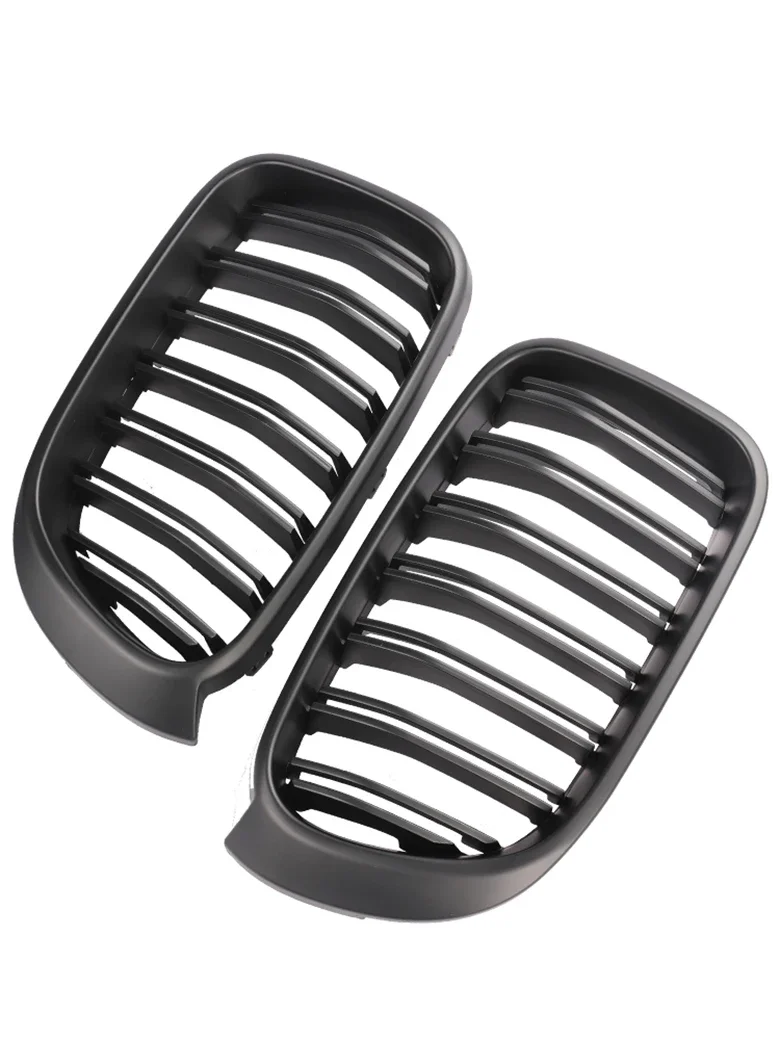 Carbon Fiber M Style Lower Front Bumper Kindey Grille Racing Grill Cover For BMW X3 X4 Series F25 F26 2014-2018 Car Accessories