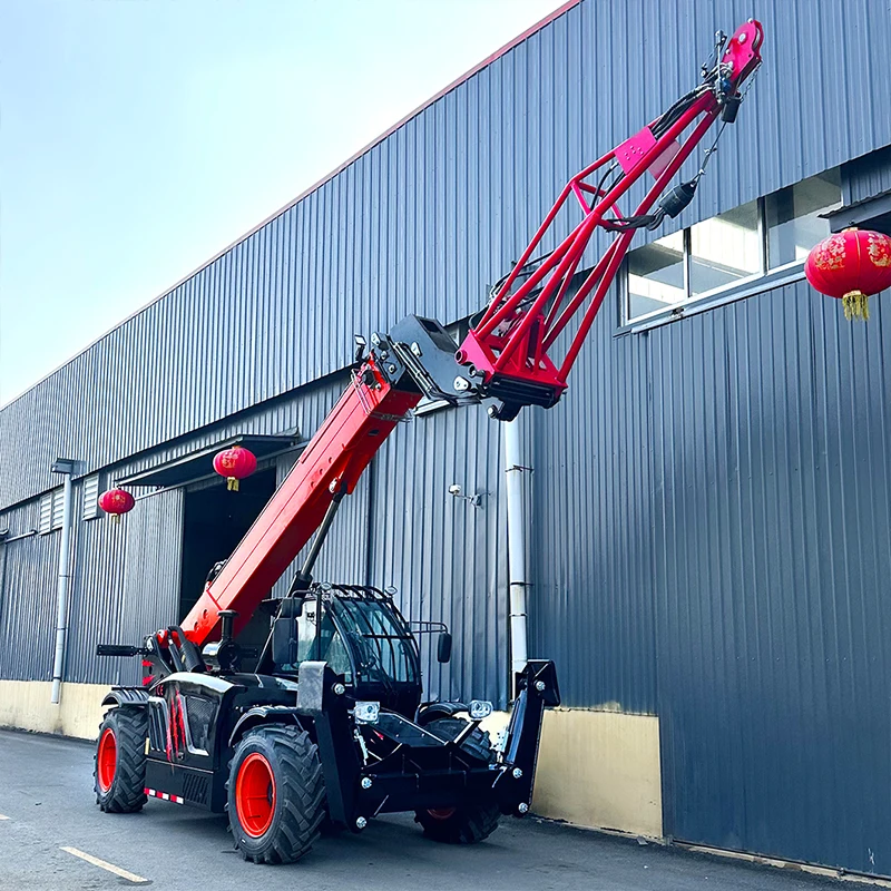 New Telehandler Front Wheel Loader Telehandler Telescopic Boom Arm Mini Wheel Loader
