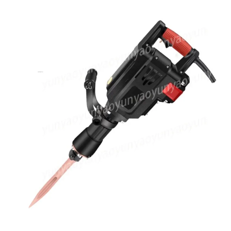 65 High Power Industrial Electric Digging Machine Crushing Pick Rock Chisel Tree Shovel for Garden Mining Excavation Work Tool