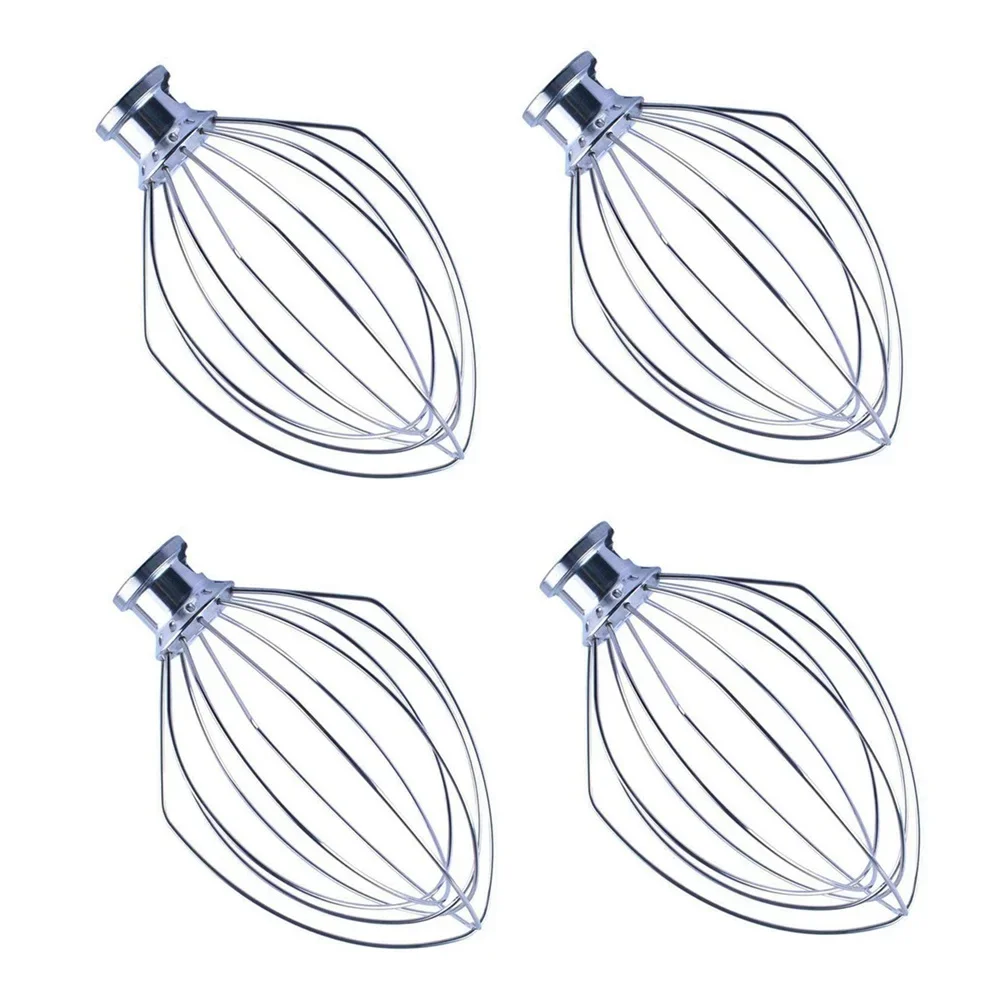 4 шт. для K5AWW, замена проволочного хлыста для кухни, 5QT 5K5SS 5KPM5, миксер для 5-литровых подъемных машин, проволочный хлыст