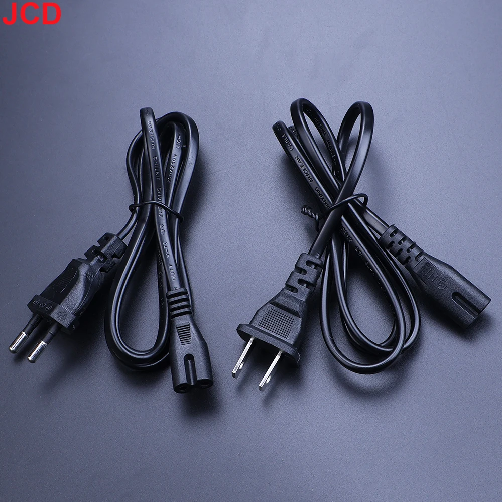 JCD 1 Stück EU US AC-Stromkabel 2-polig IEC C7 Stromverlängerungskabel für PS2 PS3 Slim PS4 PS5 PSP PSV für CD-Player Laptop Radio – Detail 3