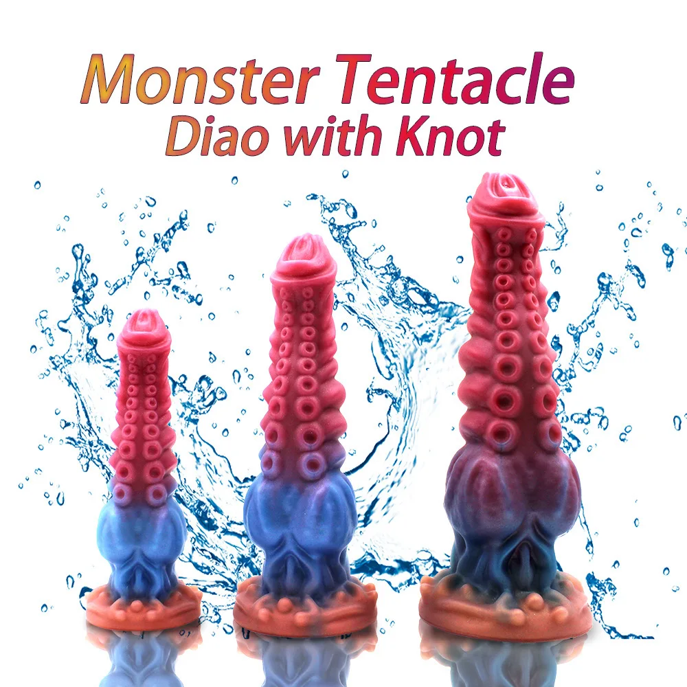 Realistic Silicone Tentacle Dildo With Strong Suction Cup Monster Thick Knot Dildos For Adults Fantasy Sex Toys For Men Women - Image 4
