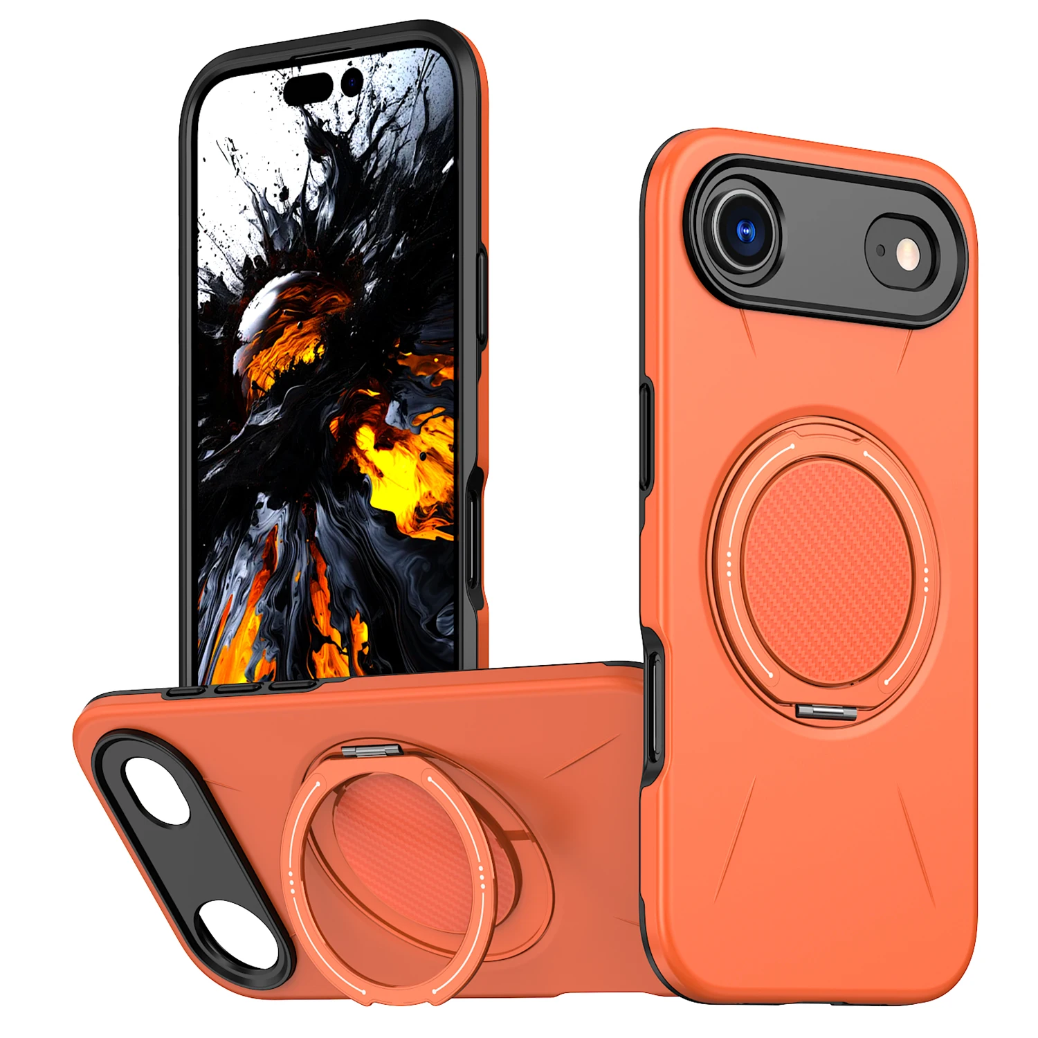 Coque Avec Fonction BéQuille Robuste Double Couche, Pour Iphone 17 Air 16 15 Pro Max 14 Plus 13 12 Iphone17 Iphone15 Iphone16