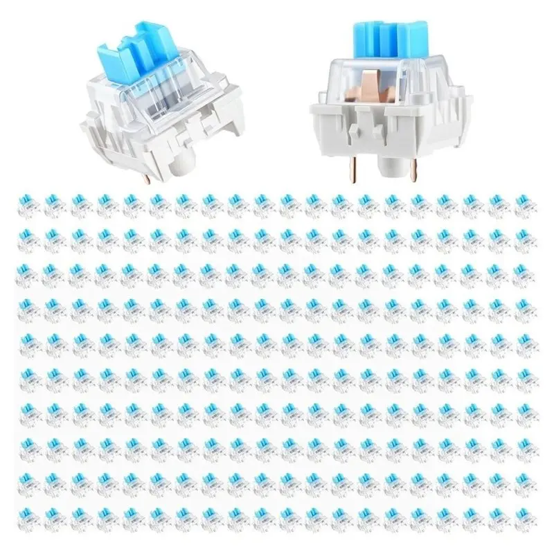 A69Z 200 Pcs 3-PIN Blue Mechanical Keyboard Switches