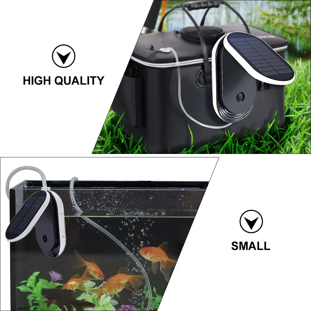 

1pc Oxygen Aerator Sun Powered Oxygenation Tool Portable Air Pump For Fish Tank Pond Hydroponic System Dual Copper