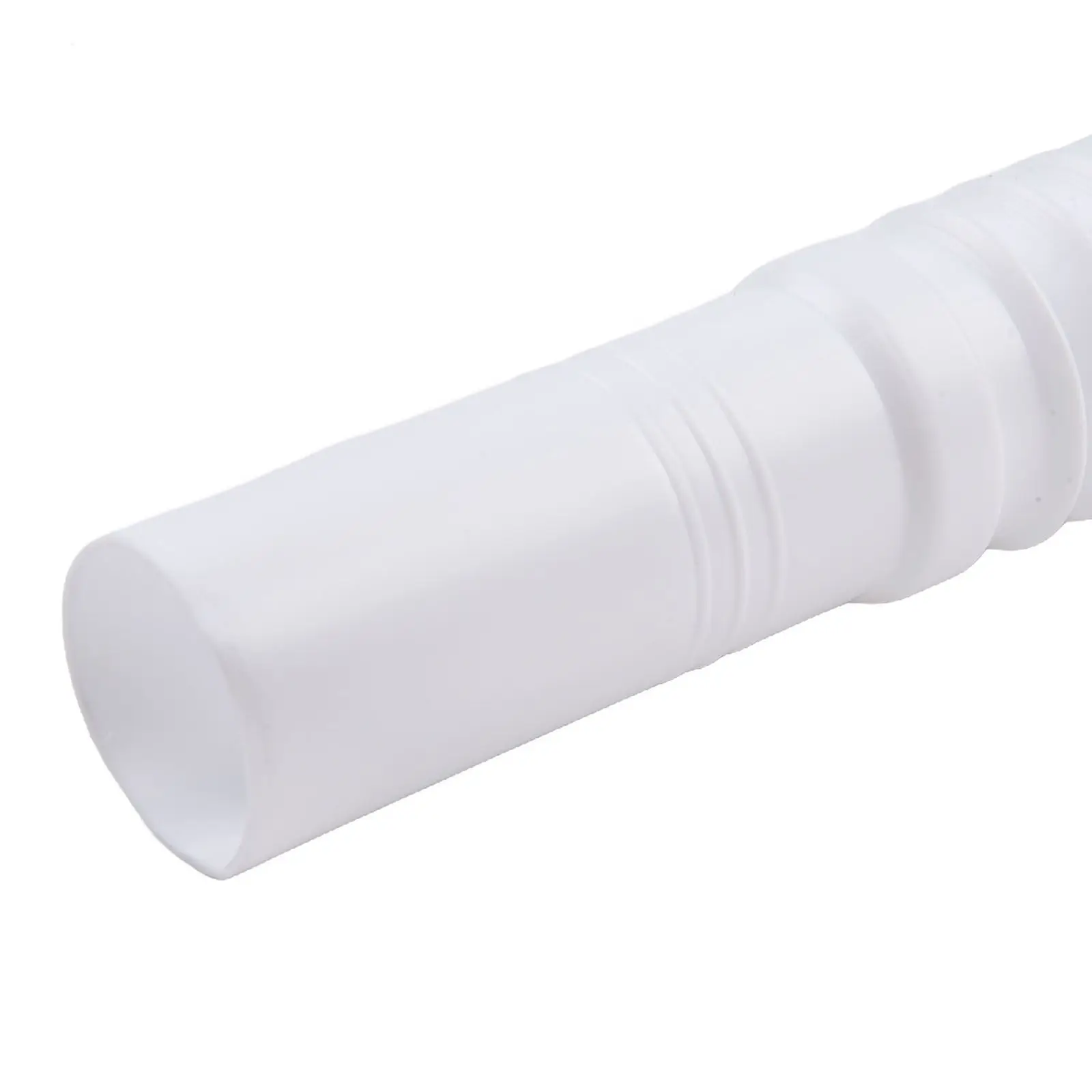 Plastic Drain Pipe Waste Pipe White Pipe 70cm Long Resistant Rustproof Kitchen Bathroom Home Flexible Plastic Drain