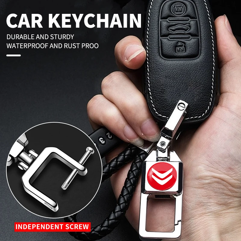 1Pcs Metal Car Keyc… - image