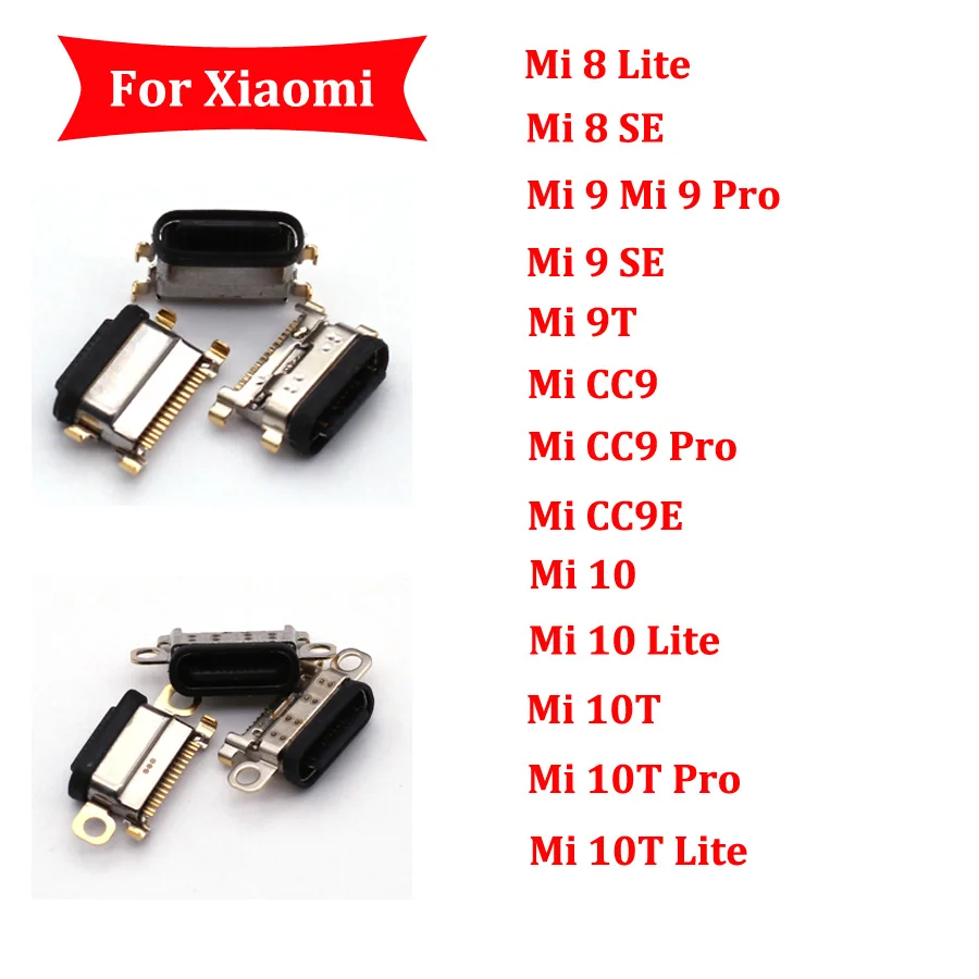 

10 шт. USB-разъем для зарядки для Xiaomi Mi CC9 CC9E 10 10T Lite Pro 8 8SE 9 9SE 9TUSB разъем для зарядного устройства док-станции
