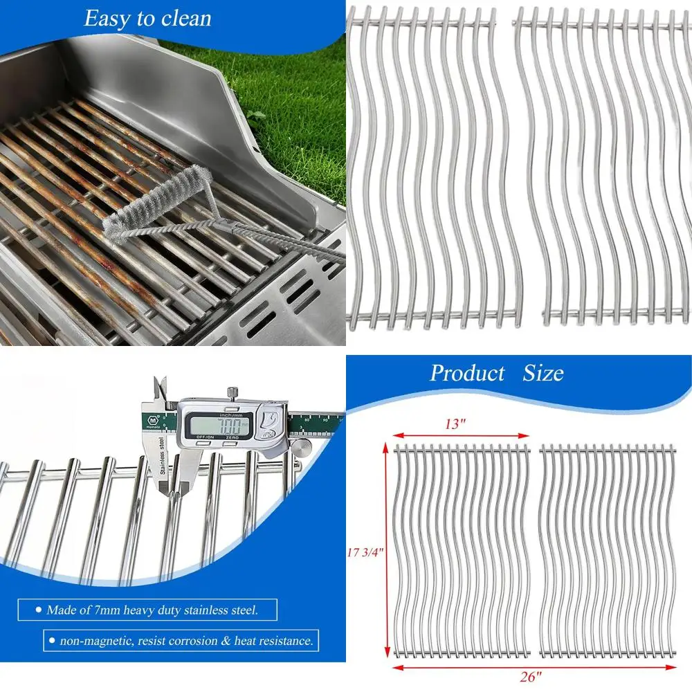 

17.75 Stainless Steel Grilling Grids, 2-Pack Replacement for Napoleon Prestige PRO 500 Series