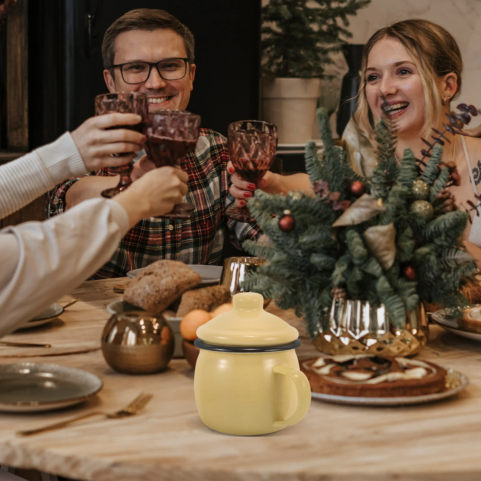 

Ergonomic Enamel Mug Ceramic Pumpkin Cup Simple Yet Charming Design Great Gift for Friends and Family Members Enamel Mug
