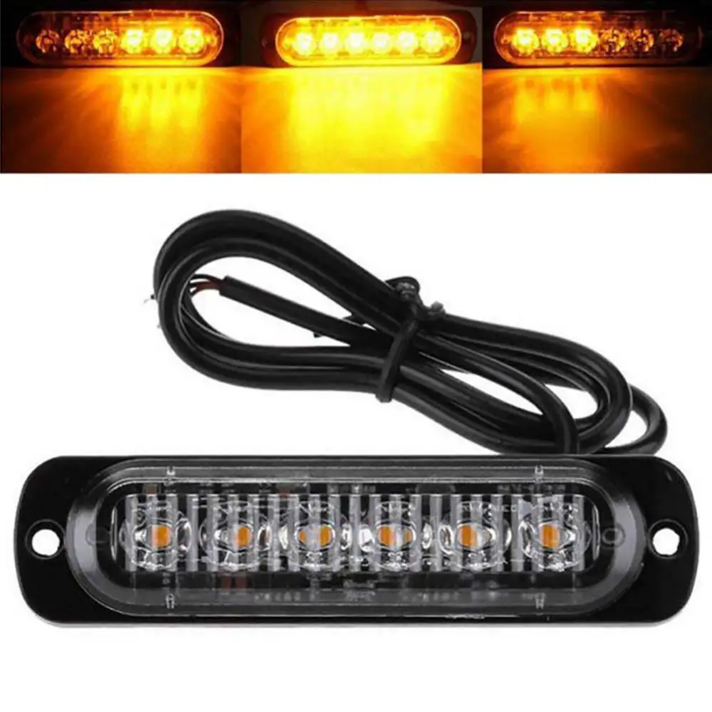 12-24V 6LED Off-Road SUV Truck Motorcycle Driving Fog Light Warning Strobe Lamp Мотоциклы Освещения