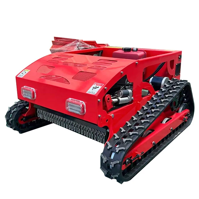 High Grass and Weed Cleaning Machinery 7.5HP/9HP Crawler Type Intelligent Lawn Mower