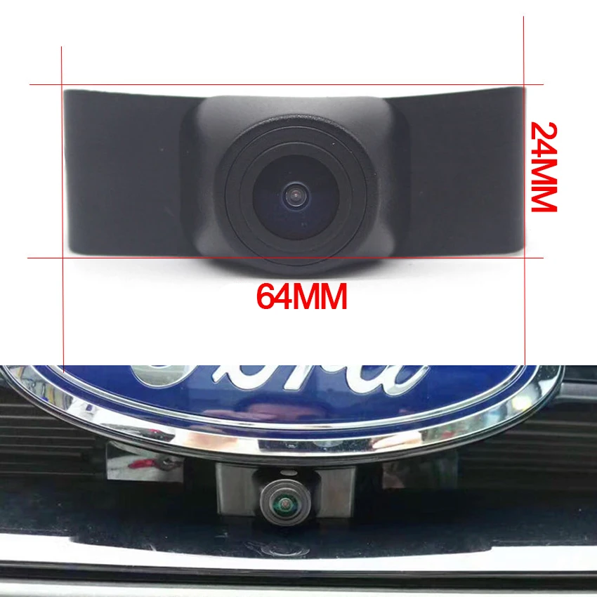 140deg Fisheye HD 1080*720P Car front view camera For Ford Edge 2015 2016 2017 front grille camera CCD Night Vision Waterproof