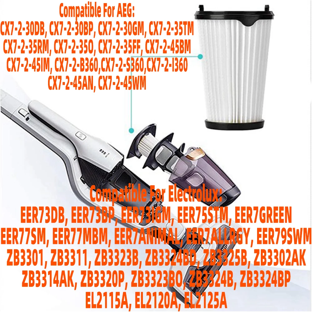 Filtre Hepa Compatible Pour AEG CX7 Presse CX7-2 F150 Carrier EERCafe DB EERCafe BP EERCafe IG Aspirateur Pièces Accessoires
