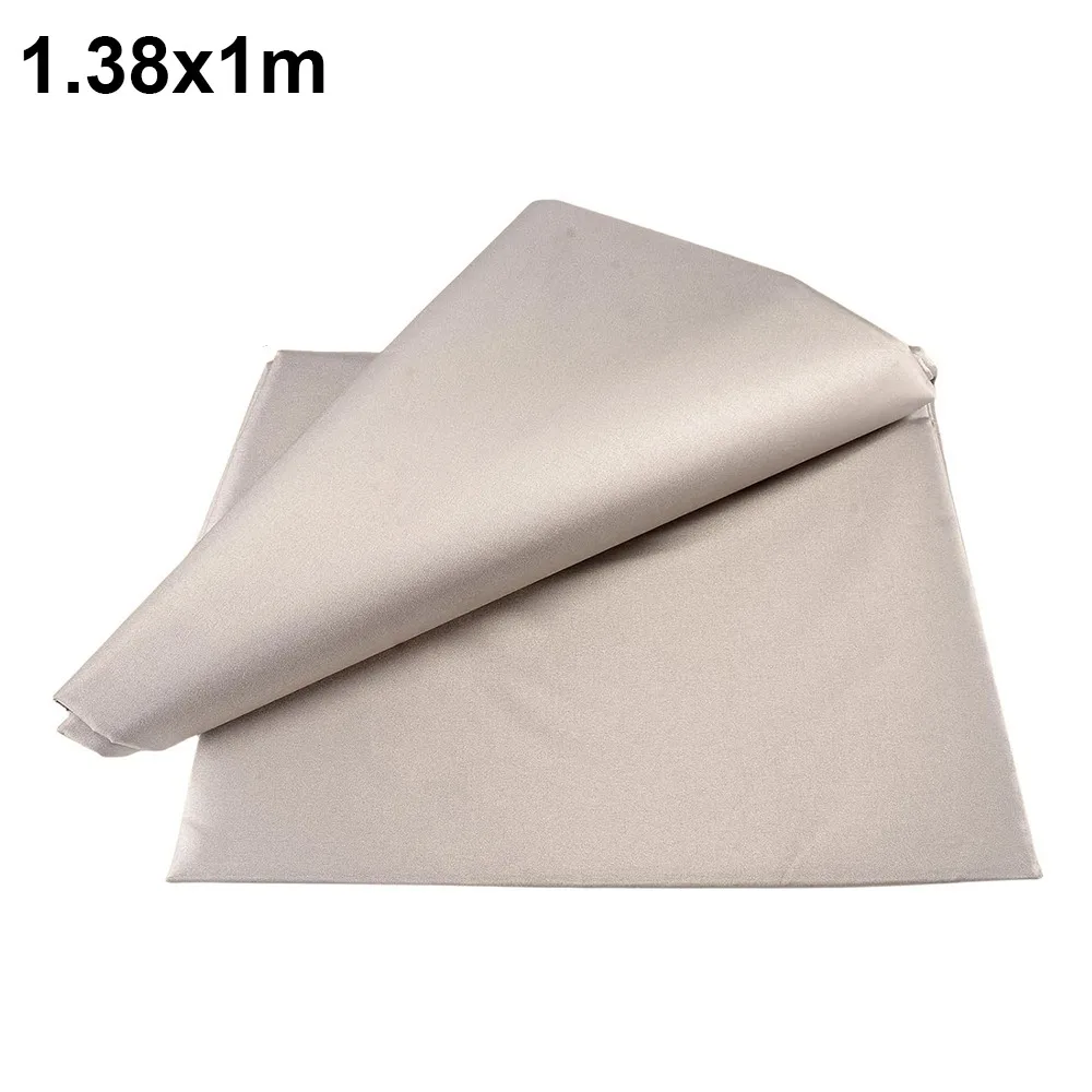 Conductive Nickel Copper Faraday Fabric Polyester Material Silver RFID Shielding Block Anti Signal Interfer Cloth