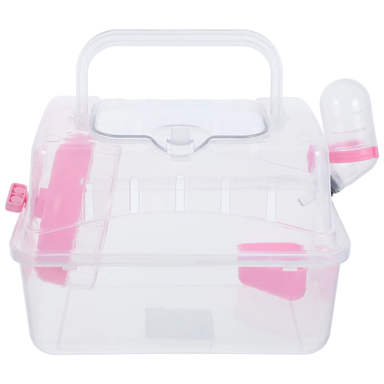 

Portable Hamster Cage Guinea Pig Case Small Pet Container Transparent Plastic Travel Carrier Outdoor Holder Dwarf Hamster Mouse