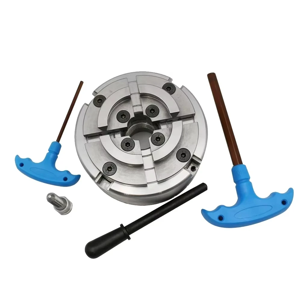 KP96 4-Jaw Self-Centering Chuck – 4 Inch/100MM High Precision Wood Lathe Chuck M33*3.5 Thread
