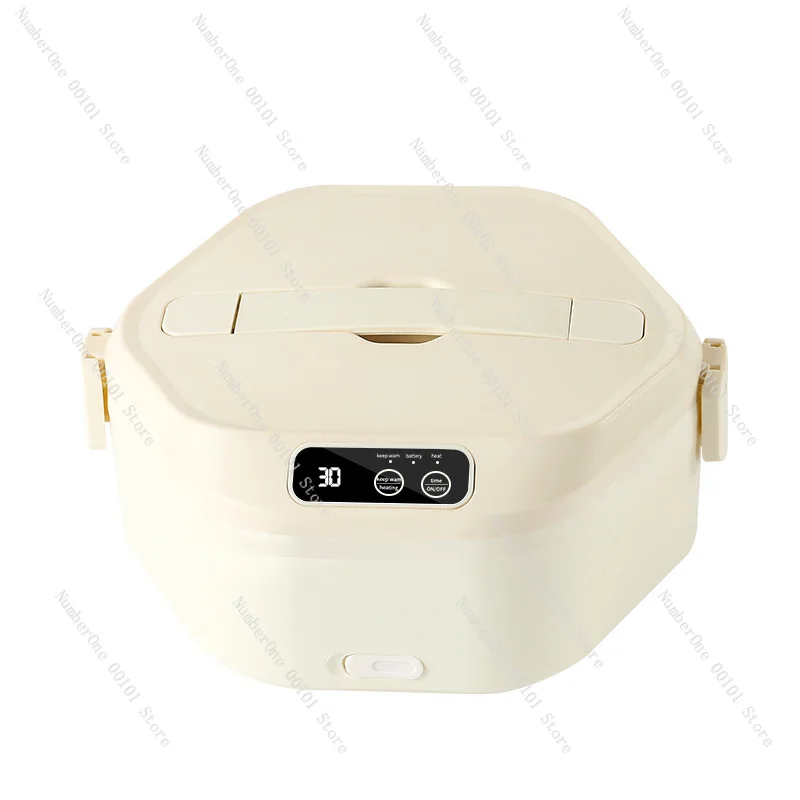 

Electric heating and thermal insulation lunch box, wireless charging large-capacity porcelain liner
