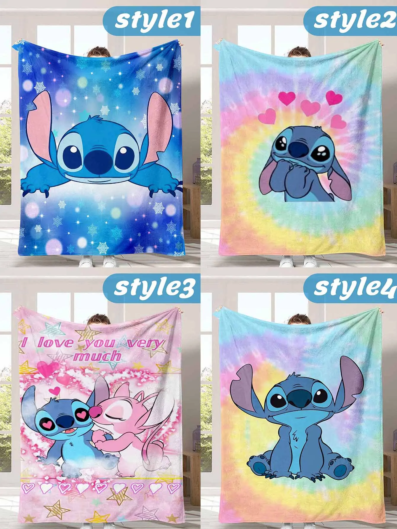 Manta de punto de Disney, niña, manta con patrón de Disney, regalo para hija, mamá 4, inicial suave y cálida para niños, adultos