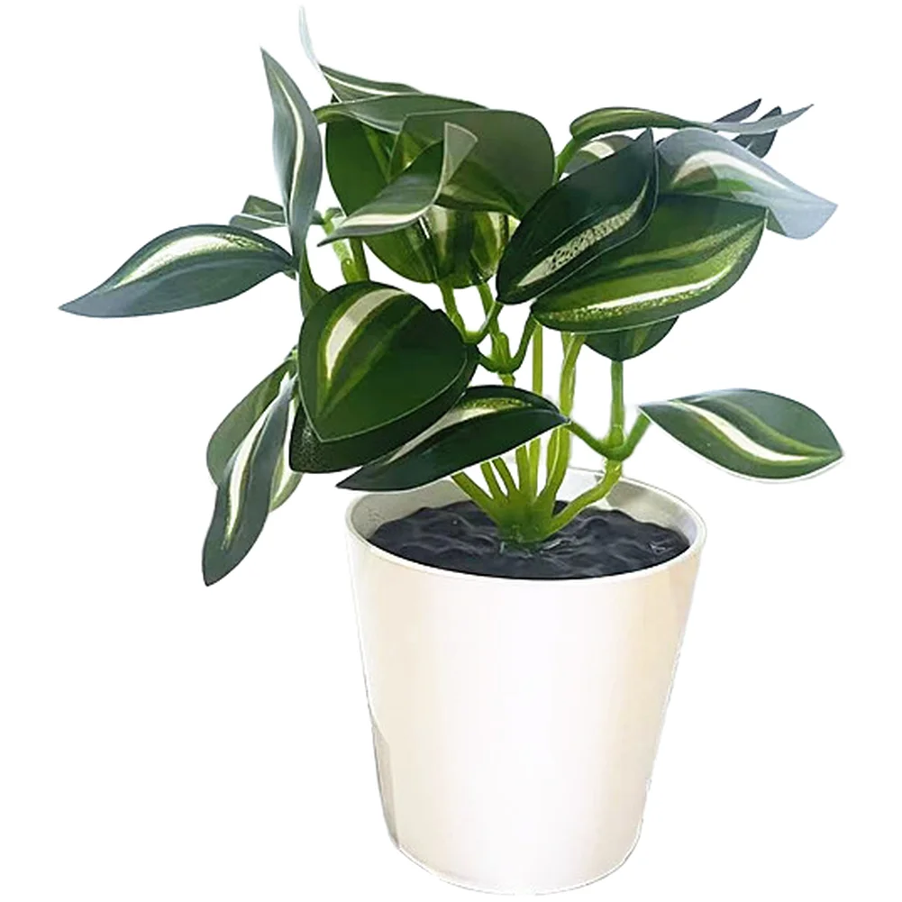 Small Simulation Potted Plant Faux Succulent Desktop Decoration For Living Room Bedroom Home Ornaments Floral Decor