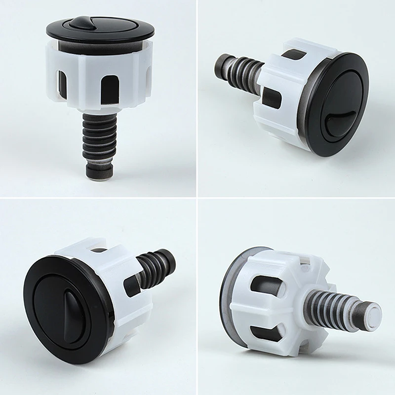 38-49MM Universal Toilet Switch Push Button Dual Flush Water Saving Chrome For Cistern Tank Flush Toilet Seat Water Tank Valve