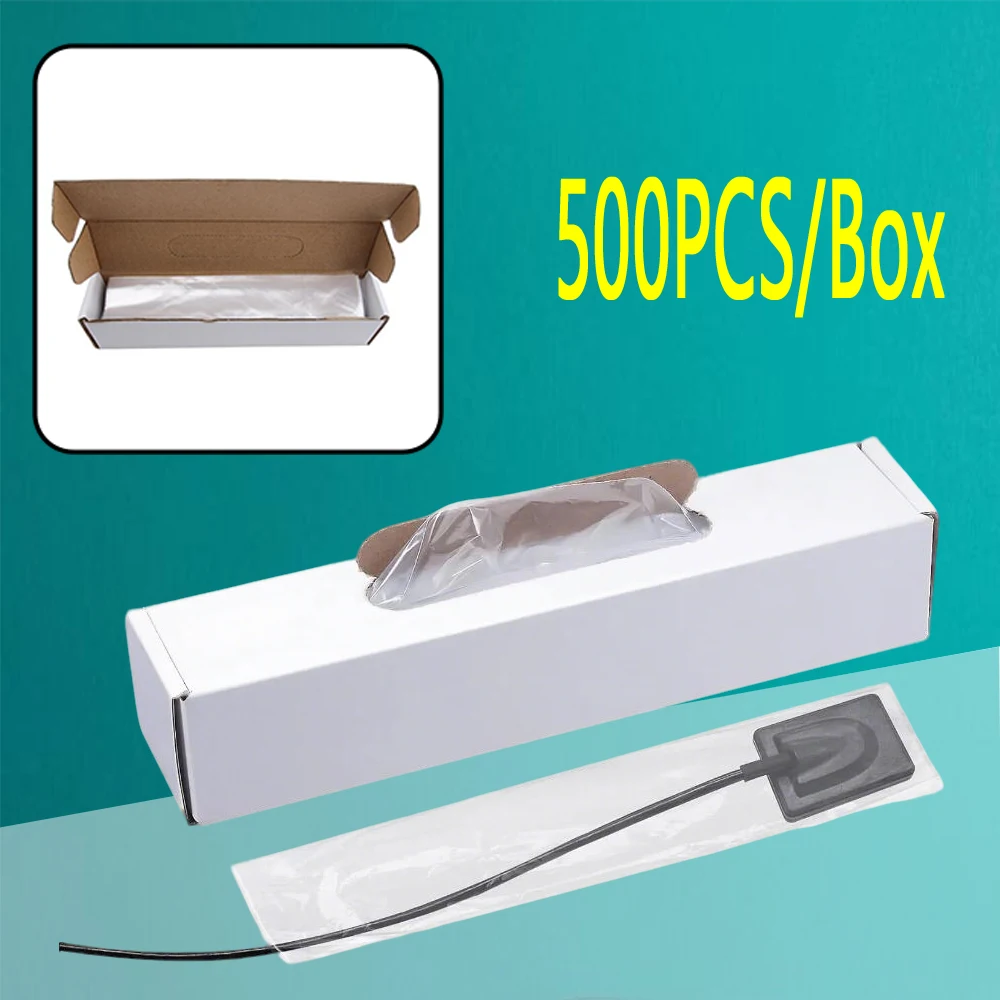 500Pcs/box Disposable Dental X-Ray Sensor Protective Film Covers - High-Quality Poly Plastic Shields for Intraoral Imaging