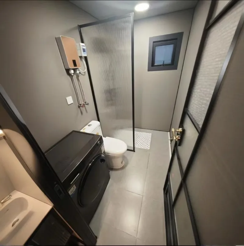 Custome Double Wing Prefabricated 20ft Mobile Tiny Home Container Expandable Container House Modified Shipping Container House