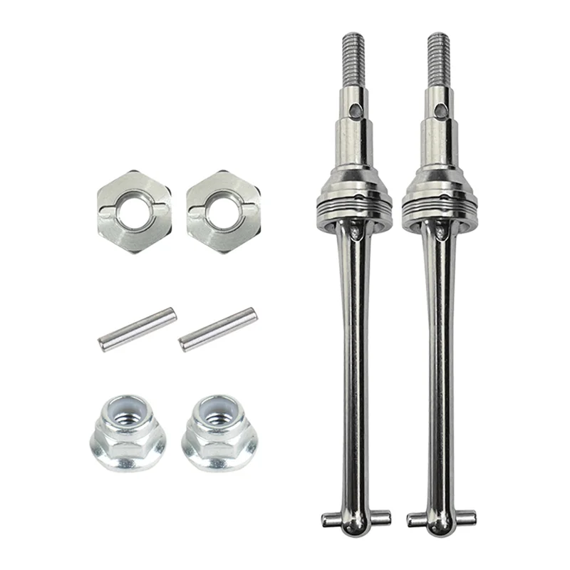 A88M عمود المحرك الأمامي المعدني CVD و12 مللي متر عجلة عرافة لـ MJX Hyper Go H16 16207 16208 16209 16210 1/16 RC قطع غيار السيارات