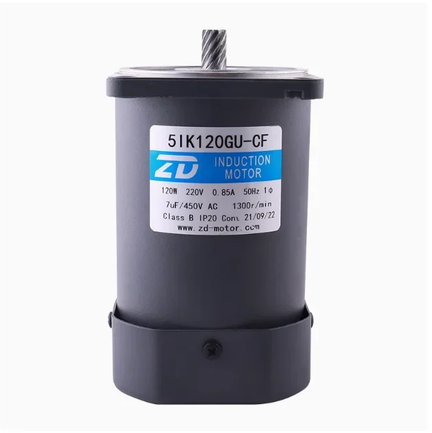 5IK120GU-CF ZD Medium and Micro AC Optical Motors 6/10/15/25/40/60/90/120/200W Gear Reduction Motors
