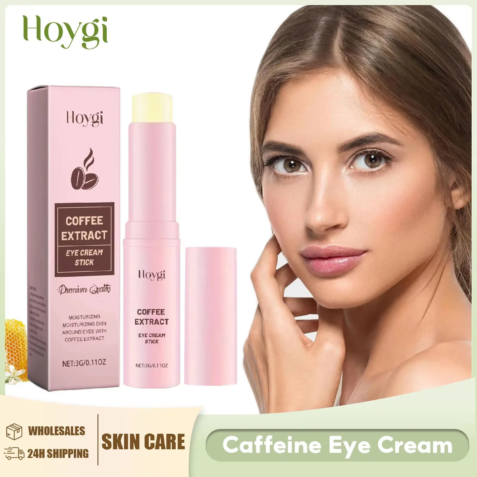 Caffeine Eye Cream Lifting Firming Anti Wrinkle Fade Fine Lines Remove Eye Bag Dark Circle Hydrating Moisturizing Eye Care Cream