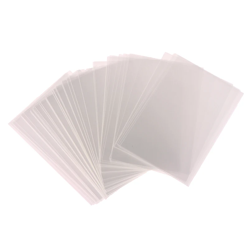 50pcs Korea Card Sleeves Clear Acid Free CPP HARD 3 Inch Photocard Holographic Protector Film Album Binder