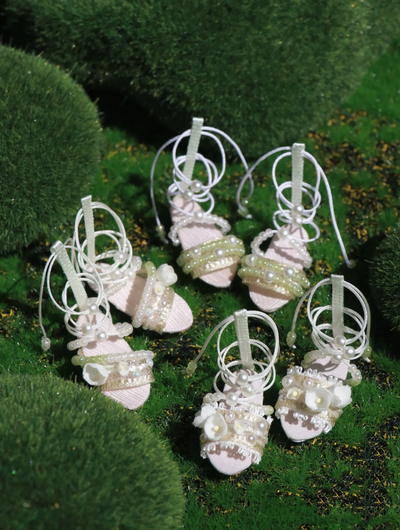 

Handmade BJD Blythe Hanfu Nail bead shoes, lily of the valley Roman strapping sandals shoes (Fit Ob24、azone、MMK、Jenny、Licca)