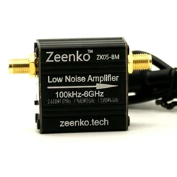 Zeenko BM series Low Noise Amplifier 100KHz-6GHz/10GHz Battery included 20dB High Gain LNA RF Power Preamplifier Module