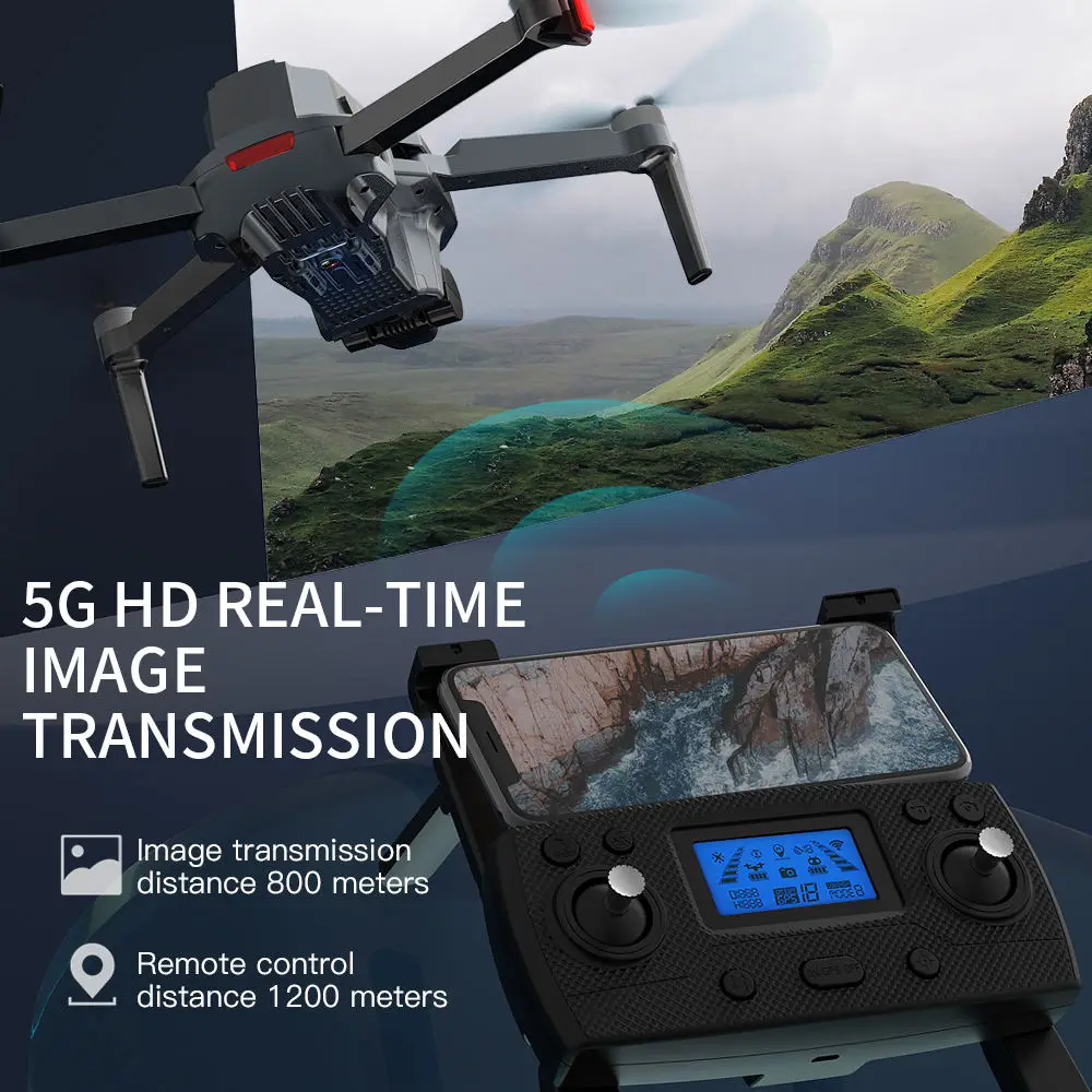 SG907 Max Drone 4k HD GPS 5G WIFI Profesional FPV con cámara cardán de 3 ejes Drone sin escobillas RC Quadcopter Dron Profesional